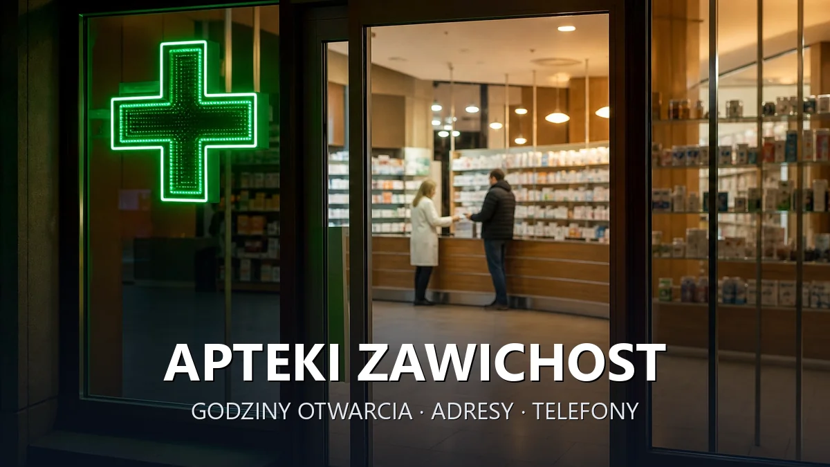 Apteki Zawichost, powiat sandomierski - adresy, telefony, godziny otwarcia