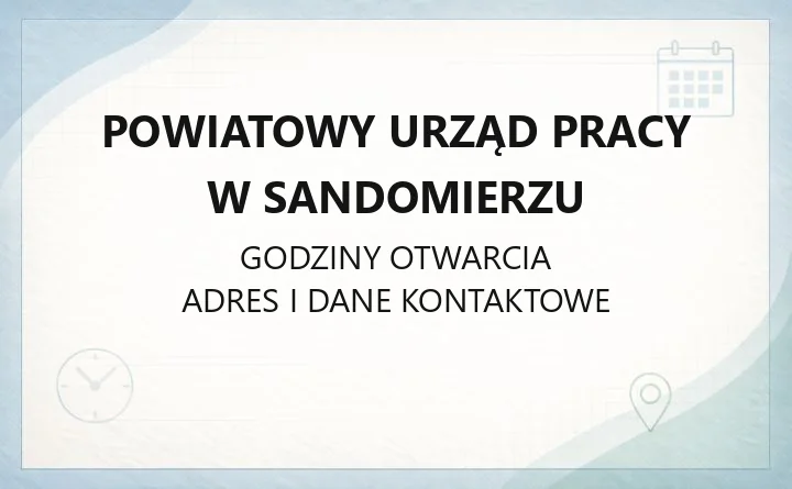 Powiatowy Urząd Pracy w Sandomierzu - kontakt, rejestracja, wsparcie dla pracodawców
