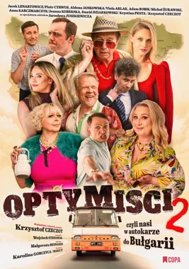 Grafika promocyjna wydarzenia Optymiści 2 – komedia w Sandomierzu