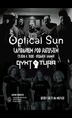 Grafika promocyjna wydarzenia Rockowo Metalowa Noc w Sandomierzu