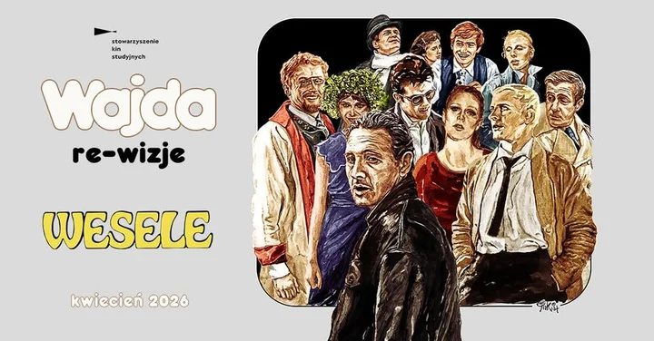 Grafika promocyjna wydarzenia WAJDA: re-wizje | WESELE w Sandomierzu – pokaz filmu Andrzeja Wajdy