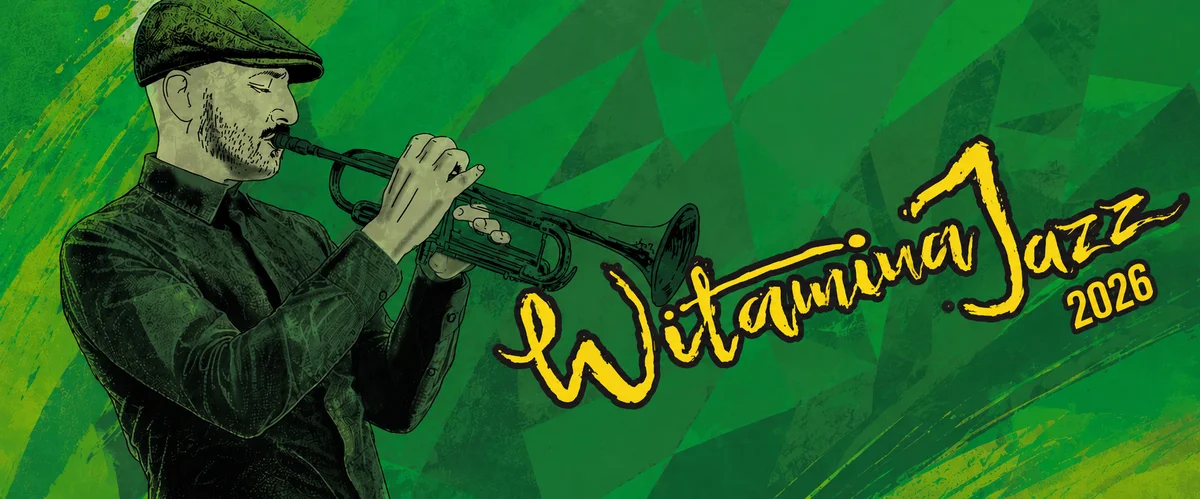 Grafika promocyjna wydarzenia Witamina Jazz 2026 w Sandomierzu