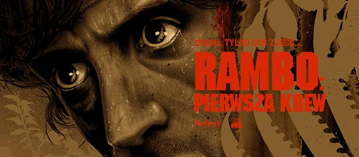Grafika promocyjna wydarzenia Wtorek z klasyką: „Rambo: Pierwsza krew” w Kinie Starówka