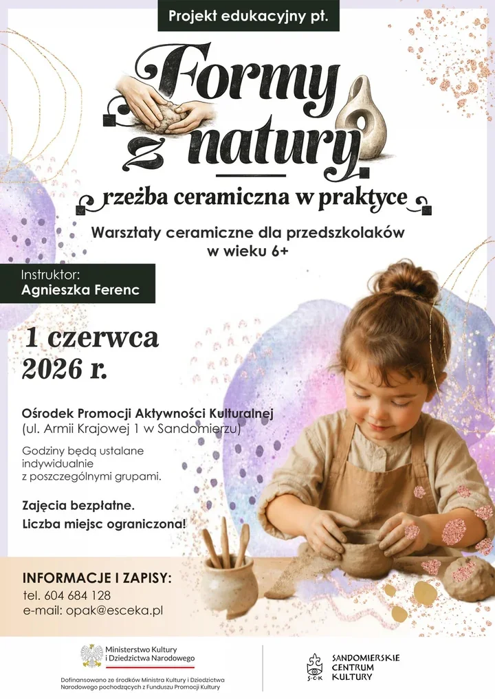 Dzień Dziecka z gliną w Sandomierzu. Rusza projekt ceramiczny dla najmłodszych