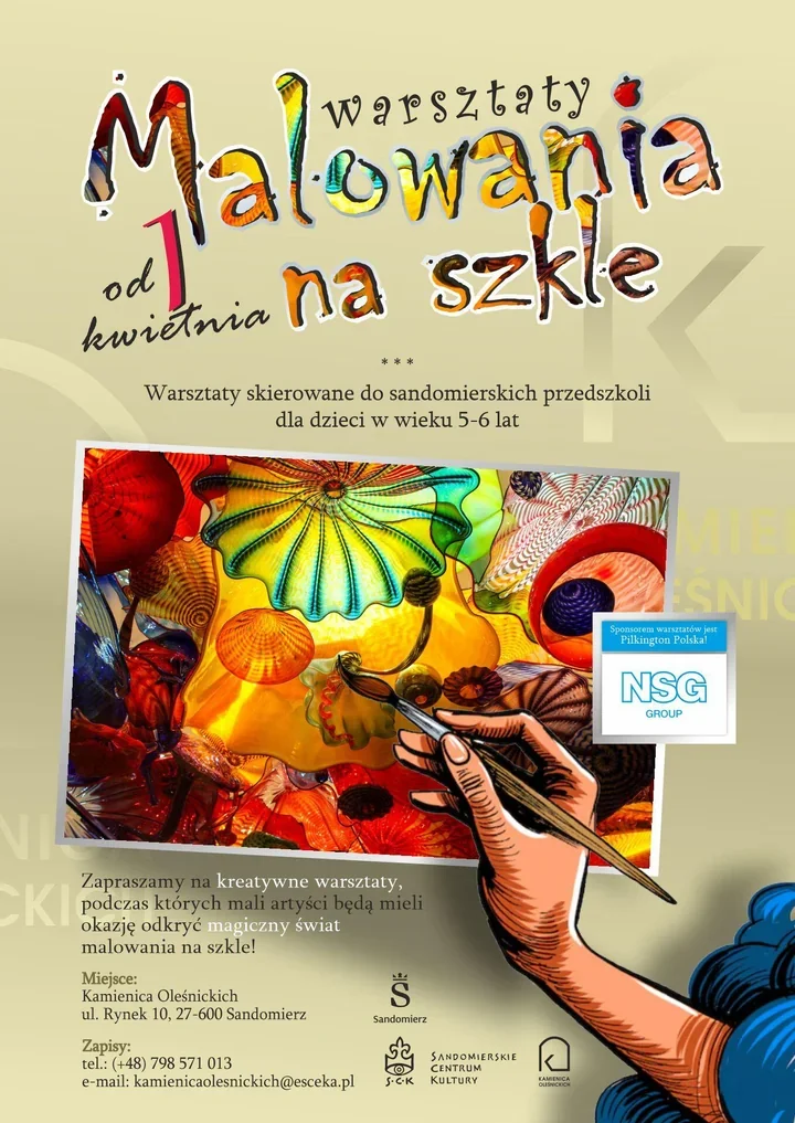 W Kamienicy Oleśnickich dzieci odkryją malowanie na szkle i dawny Sandomierz