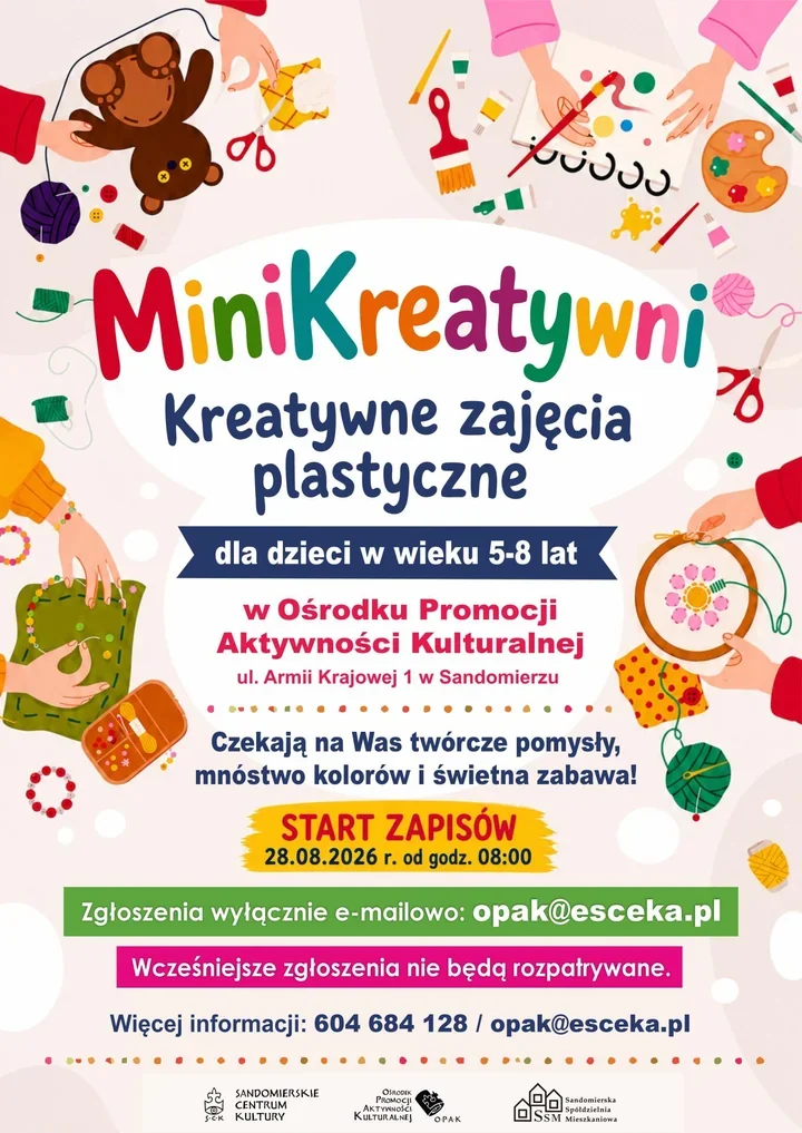 Kolory, pomysły i własne prace. Ruszają zapisy na MiniKreatywnych