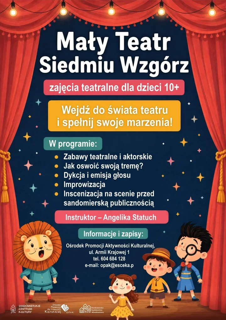 Mały Teatr Siedmiu Wzgórz wraca. Dzieci przygotują występ na scenie