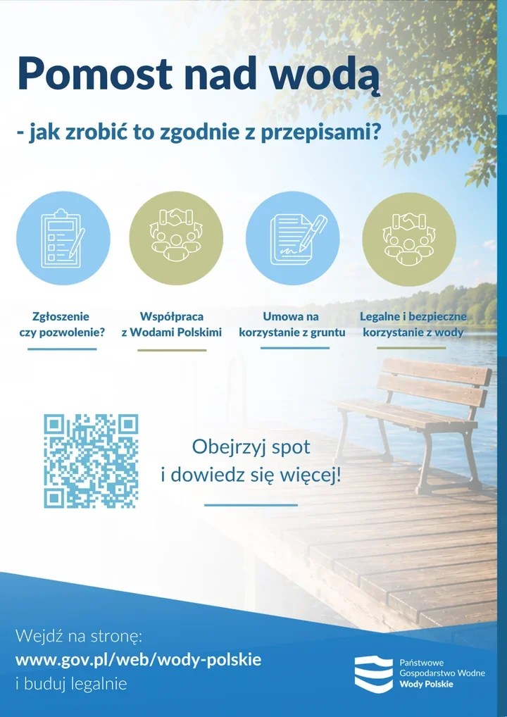Pomost nad wodą nie wystarczy postawić – formalności mogą zaskoczyć