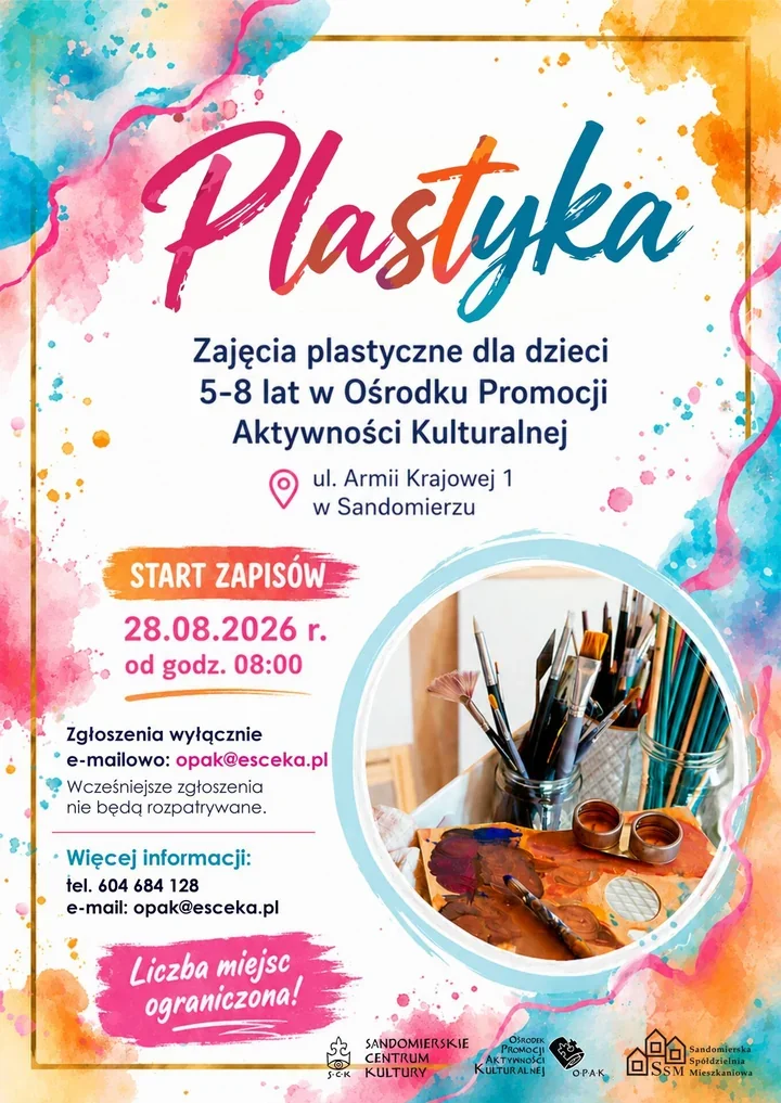 Kolejki przed OPAK. Ruszają zapisy na zajęcia plastyczne