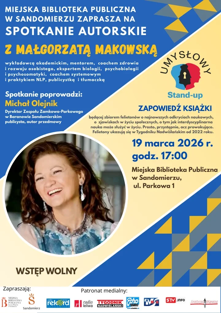 Małgorzata Makowska zapowiada zbiór felietonów – spotkanie w bibliotece