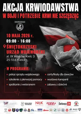 Żołnierze i weterani oddadzą krew. W Kielcach rusza duża akcja