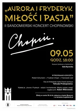 Chopinowski wieczór w sandomierskim zamku połączy muzykę z historią