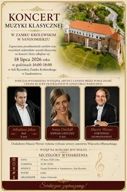 Muzyka operowa zabrzmi na Zamku. Koncert będzie podziękowaniem lekarza