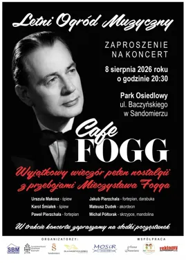 Piosenki Mieczysława Fogga zabrzmią w parku. Letni koncert w Sandomierzu
