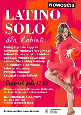 Nowe zajęcia w Sandomierzu. Latino solo bez partnera i bez doświadczenia
