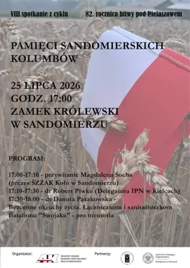 Sandomierscy Kolumbowie w pamięci. Spotkanie na Zamku Królewskim