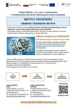 Firmy z Sandomierza mogą dostać bezpłatne szkolenia z dostępności