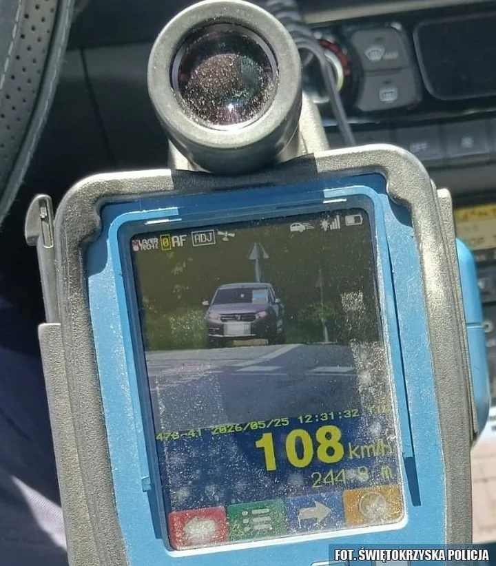 108 km/h w zabudowanym - 33-latek stracił prawo jazdy