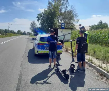 Hulajnogą po drodze wojewódzkiej - 17- i 18-latek ukarani
