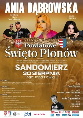 Dożynki w Sandomierzu z Anią Dąbrowską. Będzie też taneczny finał