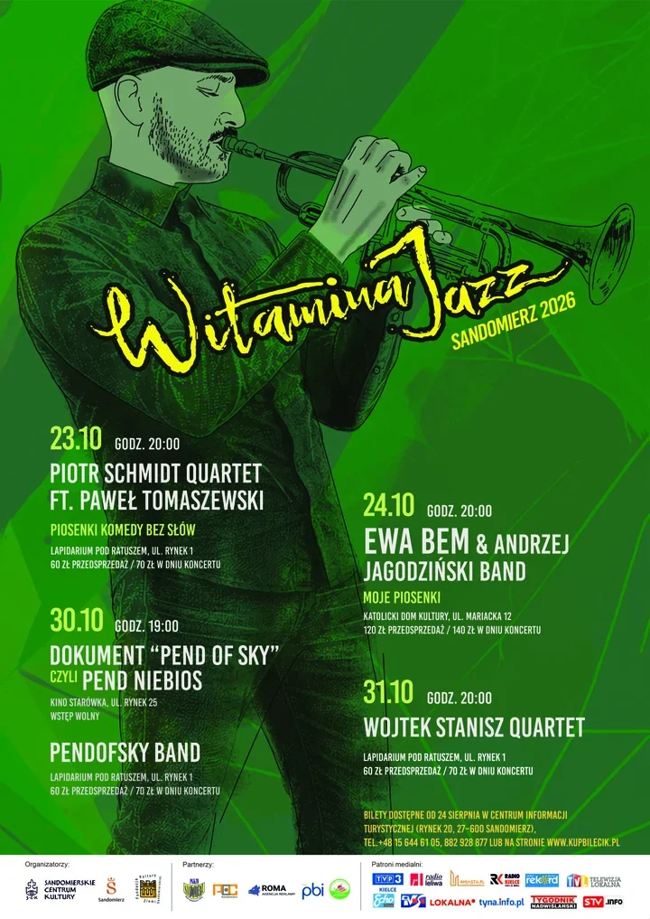 Sandomierz dostaje jazzowej energii - cztery koncerty Witamina Jazz