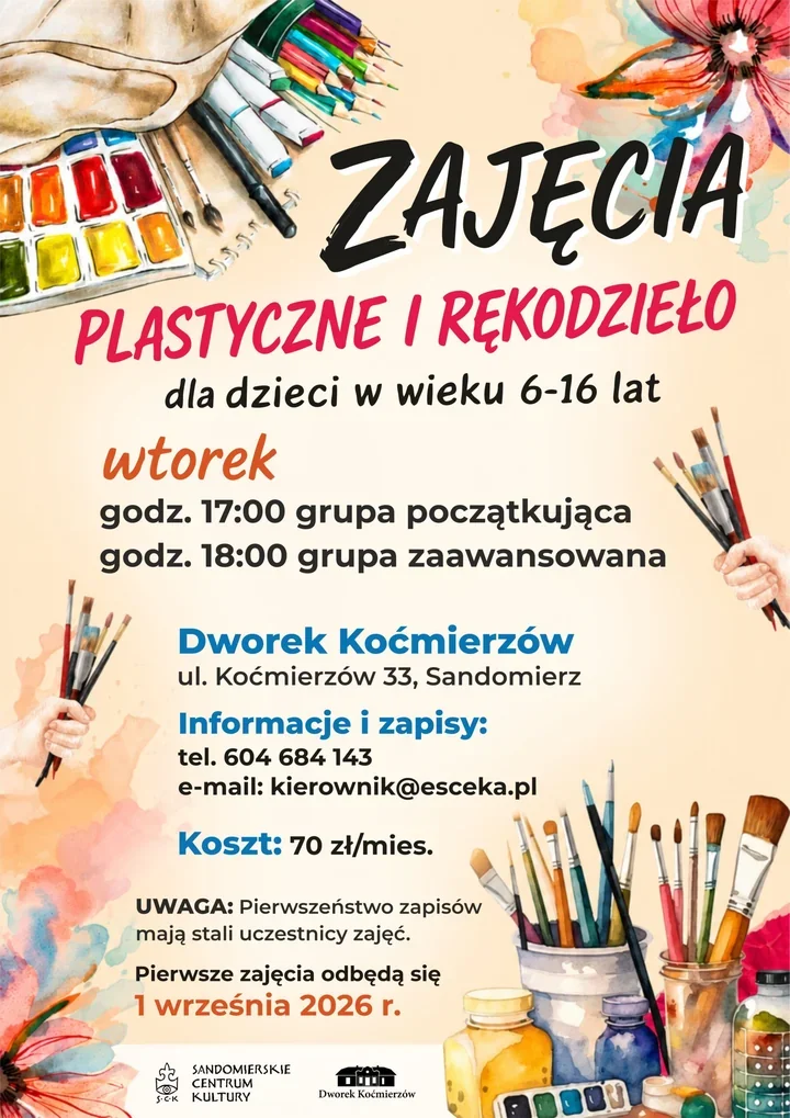 We wtorki Dworek Koćmierzów zamieni się w pracownię wyobraźni