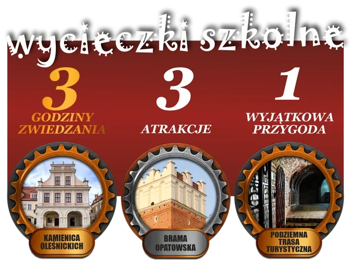 Szkolna wycieczka po Sandomierzu może mieć trzy mocne punkty