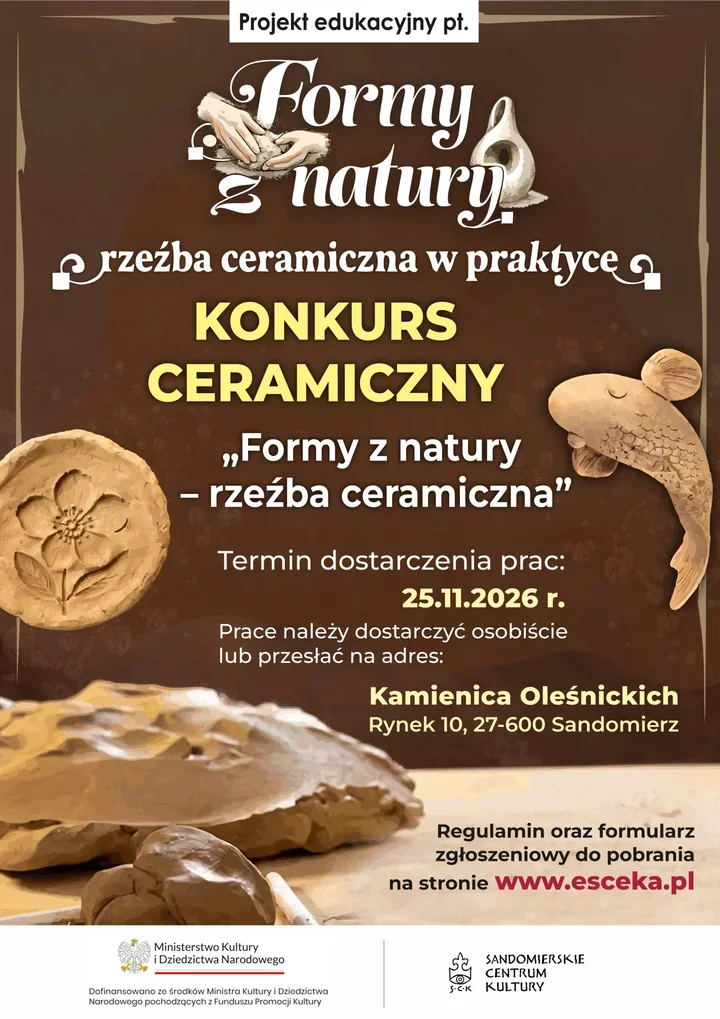 Ceramika szuka własnego kształtu. SCK zaprasza do konkursu „Formy z natury”