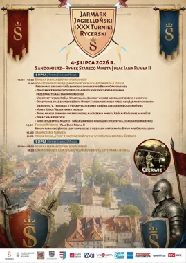 Sandomierz cofa się o 600 lat - rycerze, jarmark i Chaplin na Rynku