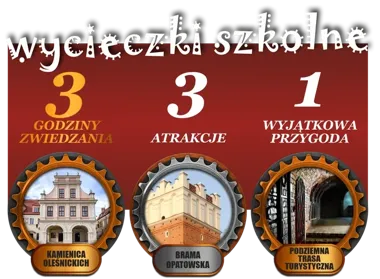Szkolna wycieczka po Sandomierzu może mieć trzy mocne punkty