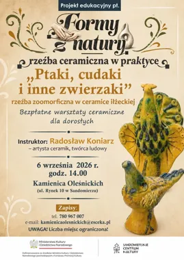 W Sandomierzu glina zamieni się w ptaki i inne zwierzaki