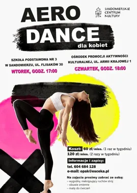 AERO DANCE w Sandomierzu. Taniec, energia i ruch dla kobiet